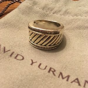 David Yurman thoroughbred diamond cigar ring